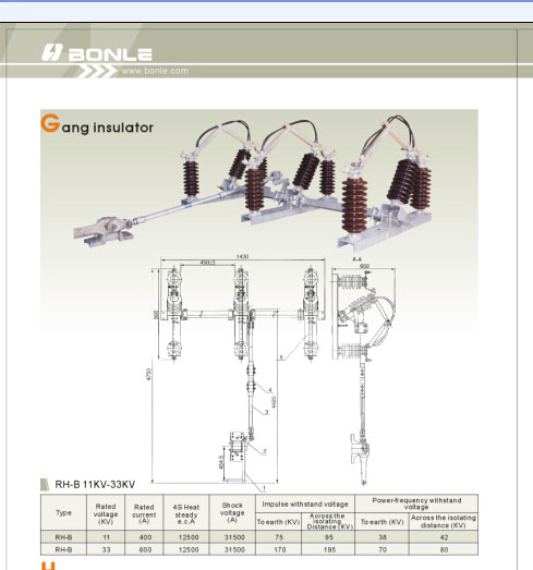 Electrical Porcelain High voltage Isolate Switch