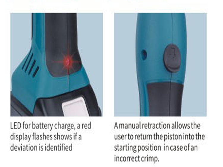 Mini battery crimping tool