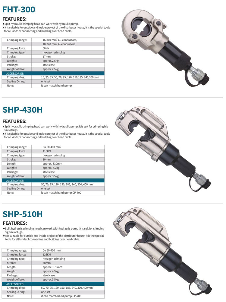 Hydraulic Crimping Head Hydraulic Crimping Part 